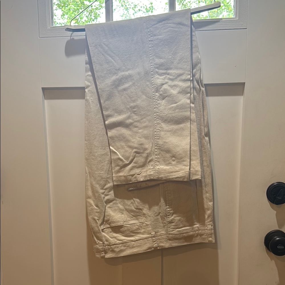 Cream Dress Pants with Elegant Style